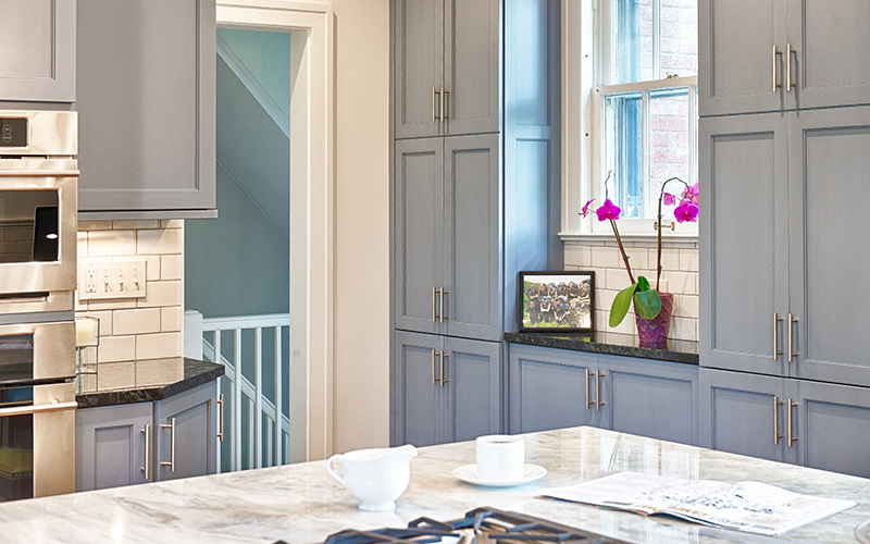 Small kitchen remodel in Glendale showing space-saving design