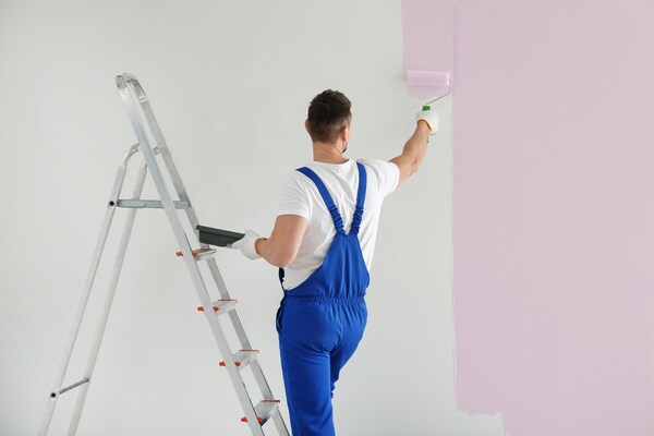 Interior painting project in Glendale CA living room